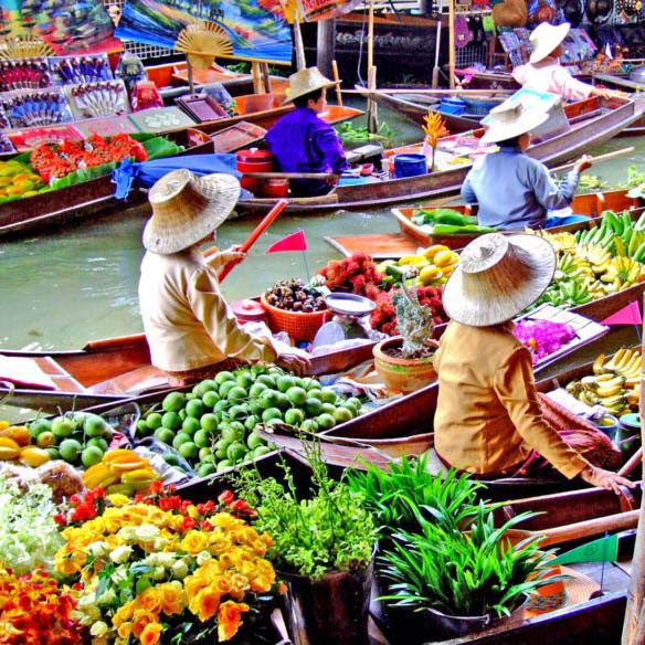 Mercati galleggianti in Thailandia Go4sea Thailandia mercato galleggiante